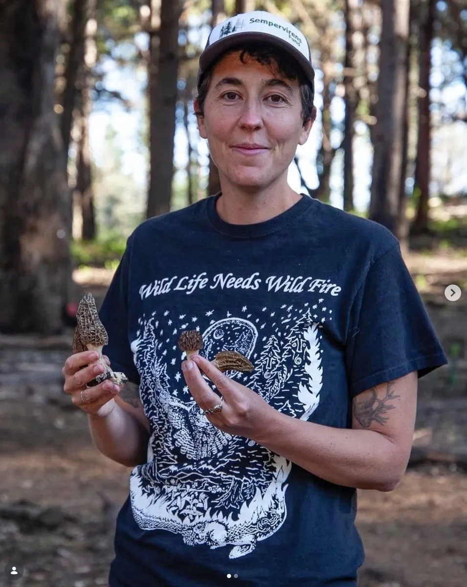 Maya Elson in forest